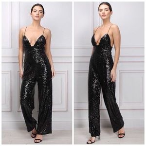 NWT Rare London Sequin Jumpsuit